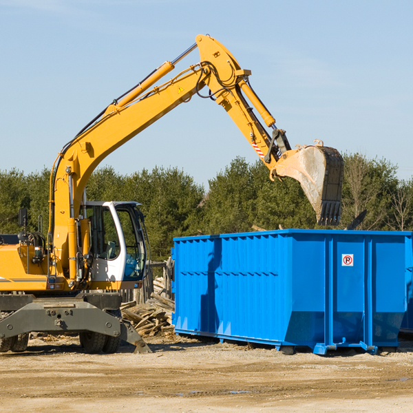 can i request a rental extension for a residential dumpster in Toccoa Falls